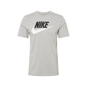 Nike Sportswear Tričko  čierna / biela / sivá melírovaná