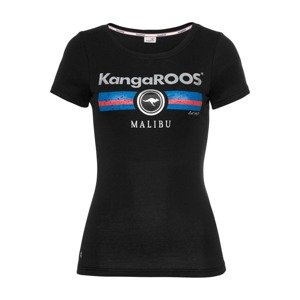 KangaROOS Tričko  modrá / lososová / čierna / strieborná