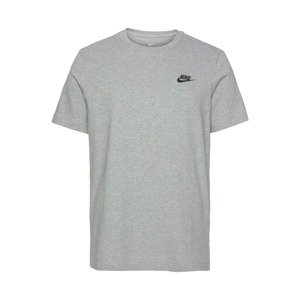 Nike Sportswear Funkčné tričko  čierna / sivá melírovaná