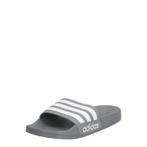 ADIDAS PERFORMANCE Plážové / kúpacie topánky 'Adilette'  sivá / biela