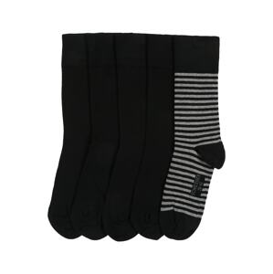 SCHIESSER Ponožky  sivá / čierna