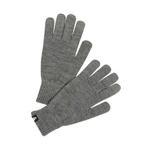 JACK & JONES Prstové rukavice 'Barry'  tmavosivá / čierna / biela