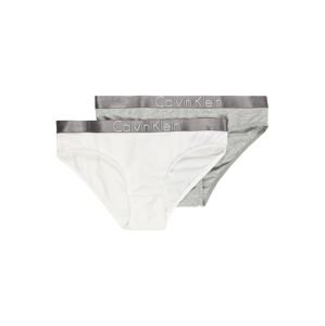 Calvin Klein Underwear Nohavičky '2 PACK BIKINI'  sivá melírovaná / biela