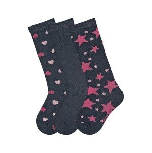 STERNTALER Ponožky  krémová / kobaltovomodrá / ružová