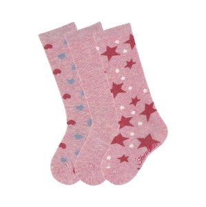 STERNTALER Ponožky  svetlomodrá / ružová / ružová / biela