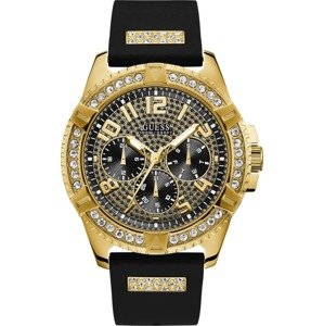 GUESS Analógové hodinky 'Frontier W1132G1'  zlatá / čierna