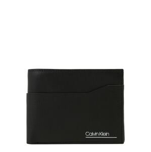 Calvin Klein Peňaženka 'CK SLIVERED 5CC COIN'  čierna