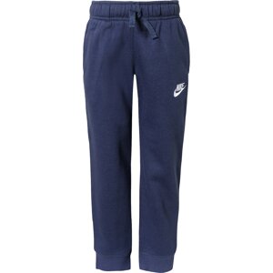 Nike Sportswear Nohavice 'Club'  námornícka modrá / biela
