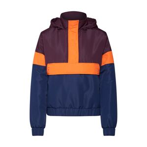 Urban Classics Prechodná bunda  námornícka modrá / neónovo oranžová / baklažánová