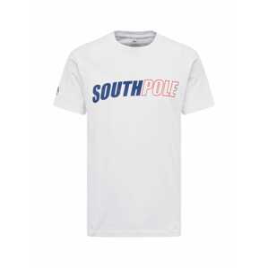 SOUTHPOLE Shirt 'Writing'  modrá / červená / biela