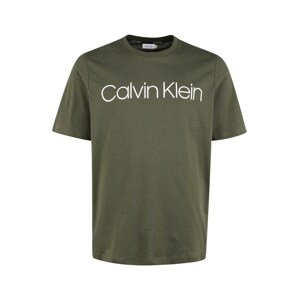 Calvin Klein Big & Tall Tričko  olivová / biela