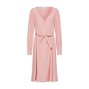 VILA Košeľové šaty 'VIPADDY L/S DRESS'  ružová