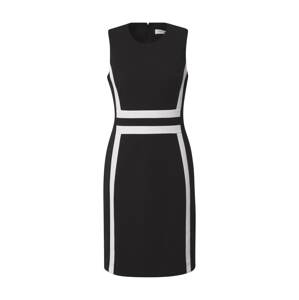 Calvin Klein Puzdrové šaty  čierna / biela