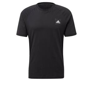 ADIDAS PERFORMANCE T-Shirt  čierna / biela