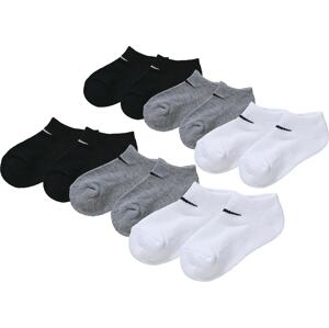 Nike Sportswear Ponožky 'No Show'  sivá / čierna / biela
