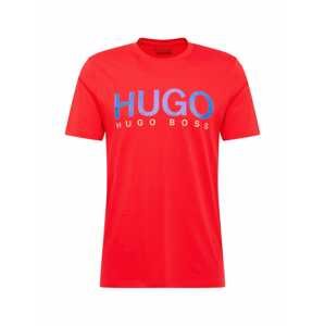 HUGO Tričko 'Dolive202'  červená / modrá / biela