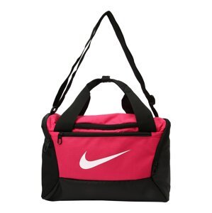 NIKE Športová taška 'Brasilia Training Duffle Bag'  čierna / ružová