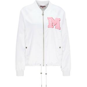 MYMO Prechodná bunda  biela / ružová