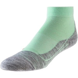 FALKE Športové ponožky 'RU4 SHORT'  mätová / ohnivo červená / sivá melírovaná