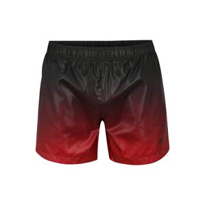 HUGO Plavecké šortky 'MALIBU'  čierna / červená