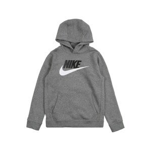 Nike Sportswear Mikina  sivá / čierna / biela