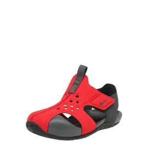 Nike Sportswear Plážové / kúpacie topánky 'Sunray Protect 2 (TD)'  červená / čierna
