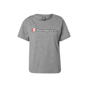 Champion Authentic Athletic Apparel Tričko  sivá / biela / čierna / červená