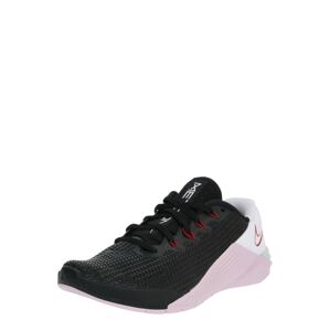 NIKE Športová obuv 'Metcon 5'  čierna / pastelovo ružová / biela / červená