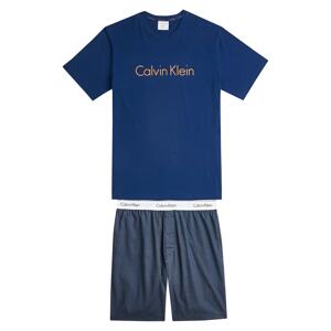 Calvin Klein Underwear Krátke pyžamo  biela / tmavomodrá / žltá