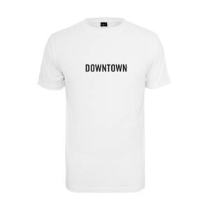 Mister Tee Shirt 'Downtown'  biela / čierna / pastelovo červená / svetlomodrá / tmavošedá