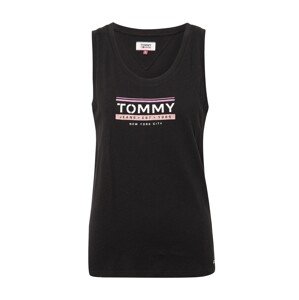 Tommy Jeans Top  biela / čierna