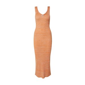 EDITED Pletené šaty 'Elanor'  oranžová / béžová