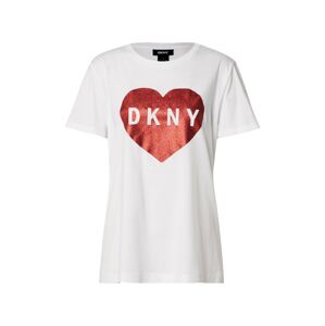DKNY Tričko  červená / biela