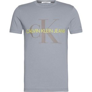 Calvin Klein Jeans Tričko  limetková / sivá