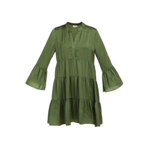 MYMO Košeľové šaty  olivová