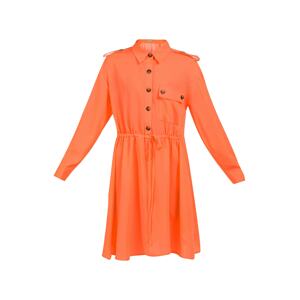 MYMO Košeľové šaty  neónovo oranžová