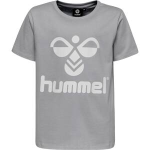 Hummel T-Shirt 'Tres'  sivá / biela