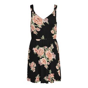 ONLY Letné šaty 'Karmen'  trávovo zelená / ružová / rosé / staroružová / čierna