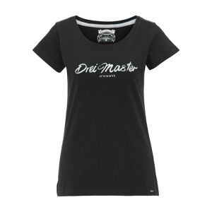 DreiMaster Vintage Tričko  čierna / biela