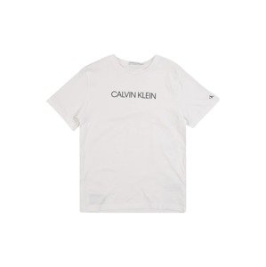 Calvin Klein Jeans Tričko 'INSTITUTIONAL'  biela / čierna