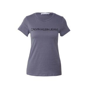 Calvin Klein Tričko  sivá / čierna