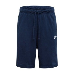 Nike Sportswear Nohavice  námornícka modrá / biela