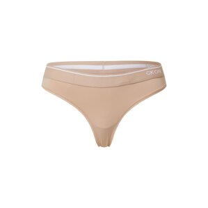 Calvin Klein Underwear Tangá 'THONG'  béžová / biela