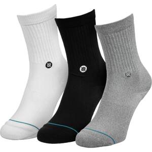 Stance Športové ponožky  sivá melírovaná / petrolejová / čierna / biela