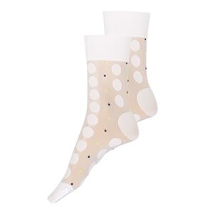 Swedish Stockings Ponožky 'Viola Dot Socks Black'  biela