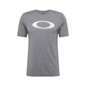OAKLEY Funkčné tričko 'O-Bold Ellipse'  biela / sivá