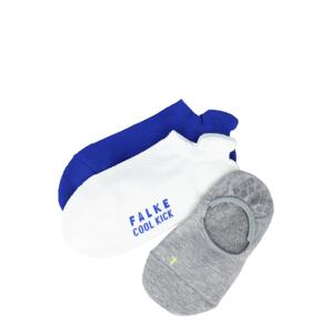 FALKE Ponožky 'Cool Kick'  biela / sivá / kráľovská modrá