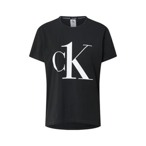 Calvin Klein Underwear Tričká na spanie  čierna / biela