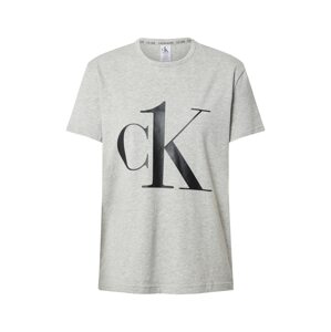 Calvin Klein Underwear Tričká na spanie  sivá melírovaná / čierna