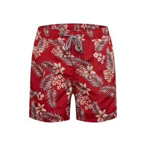 JACK & JONES Plavecké šortky 'ARUBA'  červená